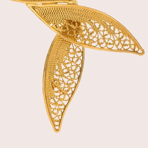 Brincos pendentes Ouro 19,2K | Twist and turn