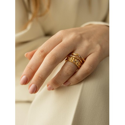 Gold Plated Silver Ring