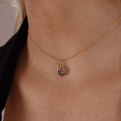 "Mother's Love" Pendant in 19,2K Gold | Lembran�a