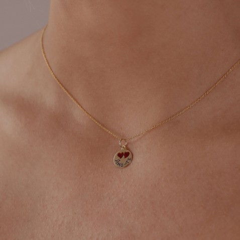 "I love You" Pendant in 19,2K Gold | Lembran�a
