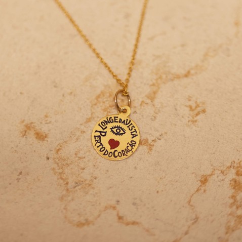 Medalha "Longe da Vista, Perto do Cora��o" em Ouro19,2K | Lembran�a