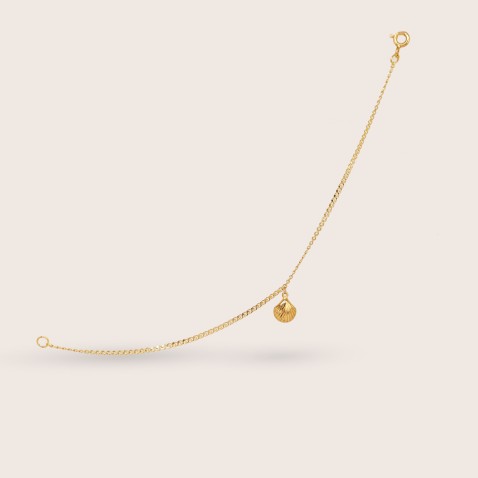 Pulseira Crian�a Concha Ouro 19.2K