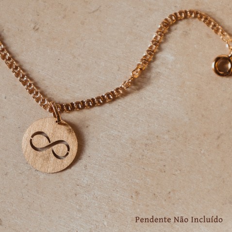 Pulseira Infantil Elos Duplos Ouro 19.2K