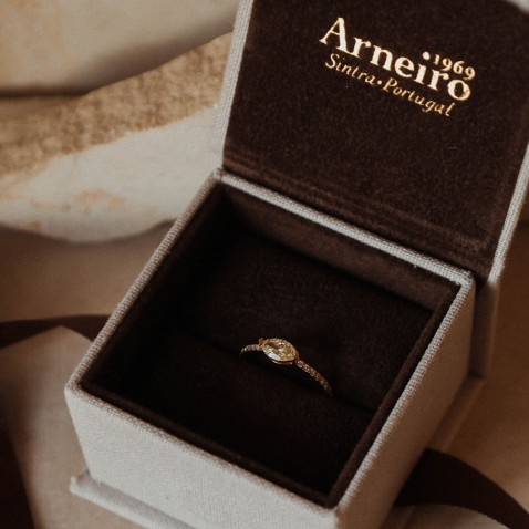 Anel Ouro 18K Diamante Marquise East-West | Special Moments